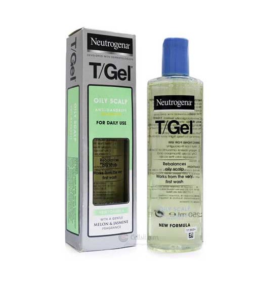 Neutrogena TGel Oily Scalp Shampoo Anti Dandruff for Daily Use 250ml